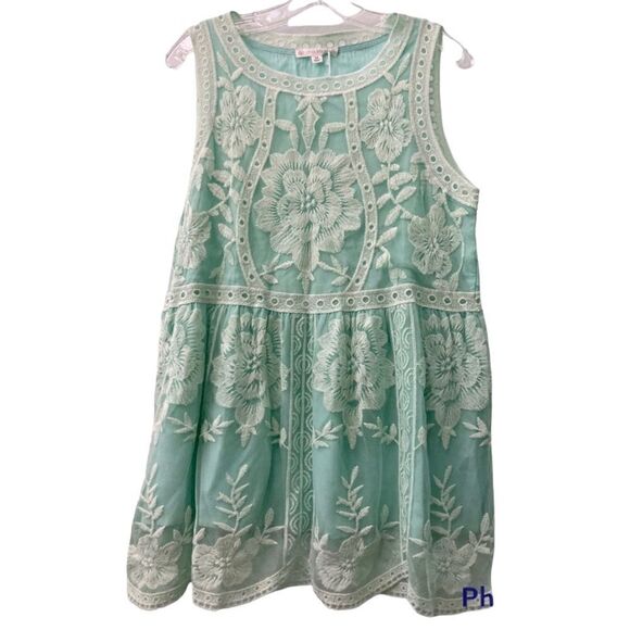 FSL + Apparel Tulle Embroidered Mini Dress - Picture 1 of 4